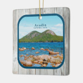 Rustikales National Park Custom Foto Keramikornament (Links)