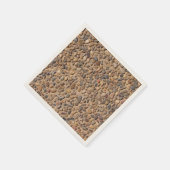 Rustikales Natursteinchen Foto Serviette (Ecke)