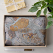 rustikales Natursteinmuster Print 2 Seidenpapier (Geschenk)