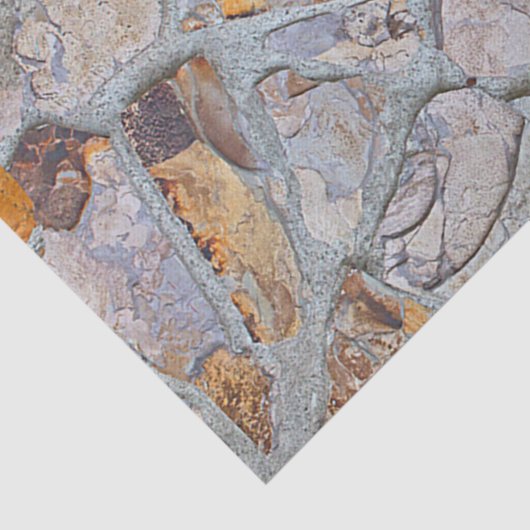 rustikales Natursteinmuster Print 2 Seidenpapier (Detail)