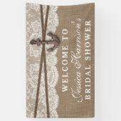 Rustikales Nautic Anchor Beach Brautparty Banner (Vertikal)