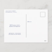 Rustikales Nautic Christmas Joliday Foto Feiertagspostkarte (Rückseite)