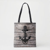 rustikales nautisches Stallholz mit ANCHOR | Tasche (Vorderseite)