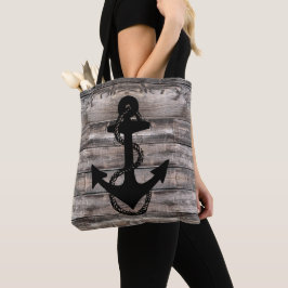 rustikales nautisches Stallholz mit ANCHOR | Tasche