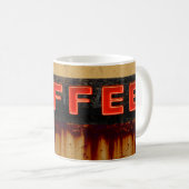 Rustikales Neon-Coffeeschild Kaffeetasse (VorderseiteRechts)