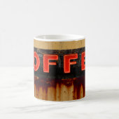 Rustikales Neon-Coffeeschild Kaffeetasse (Mittel)