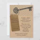 Rustikales neues Zuhause Housewarming-Party Einladung (Vorderseite)