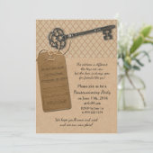 Rustikales neues Zuhause Housewarming-Party Einladung (Stehend Vorderseite)