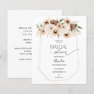 Rustikales neutrales Boho-Brautparty