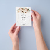 Rustikales neutrales Boho-Brautparty Flyer (Gruppe)