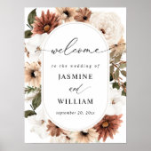 Rustikales neutrales Botschafterwillkommenszeichen Poster (Vorne)