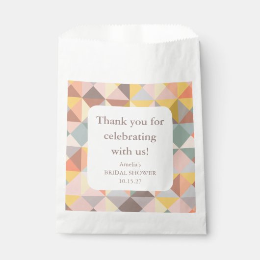 Rustikales, neutrales Brautparty Geschenktütchen (Vorderseite)