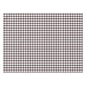 Rustikales neutrales Brown White Gingham Buffalo K Tischdecke (Vorderseite (Horizontal))