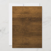 Rustikales Nichts Extravagant nur Liebe Einladung (Rückseite)