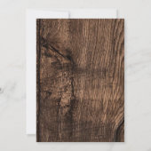 Rustikales Nichts Extravagant nur Liebe Einladung (Rückseite)