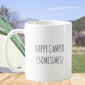 Rustikales Niedlich Happy Camper Funny Zitat Kaffeetasse