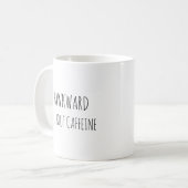Rustikales Niedlich Hawk Animal Puff Witze Funny Z Kaffeetasse (Vorderseite Links)