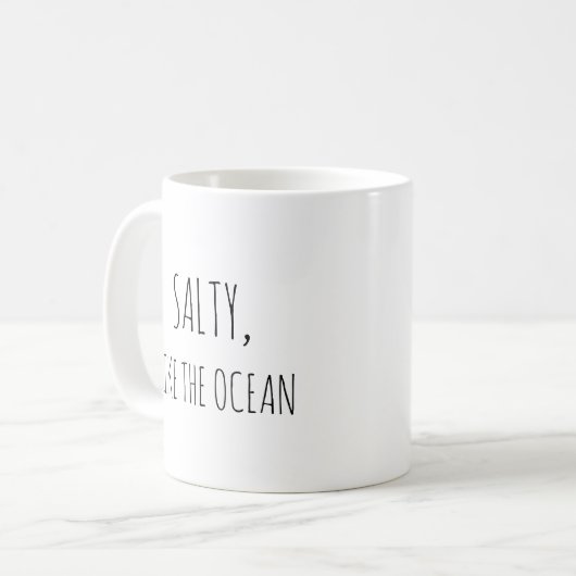Rustikales Niedliches Strandangebot Kaffeetasse (Vorderseite Links)