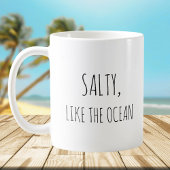 Rustikales Niedliches Strandangebot Kaffeetasse