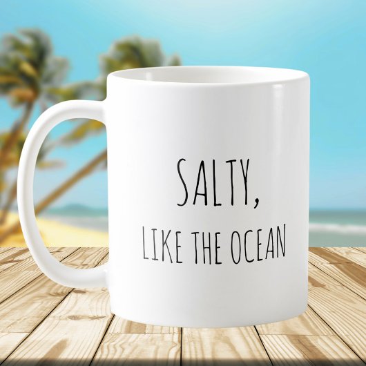 Rustikales Niedliches Strandangebot Kaffeetasse