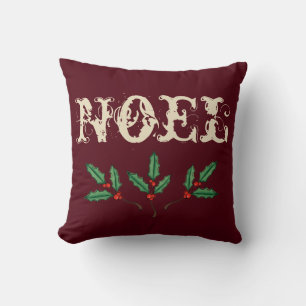 Rustikales Noel-Weihnachts-Wurfkissen  Kissen