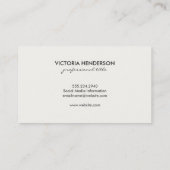 Rustikales Not leidendes Holz Visitenkarte (Rückseite)