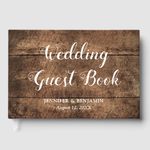 Rustikales Not leidendes Wald-Hochzeitenbuch Gästebuch