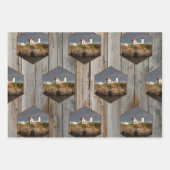 Rustikales Nubble Custom Foto Lighthouse Geschenkpapier Set (Vorderseite 3)