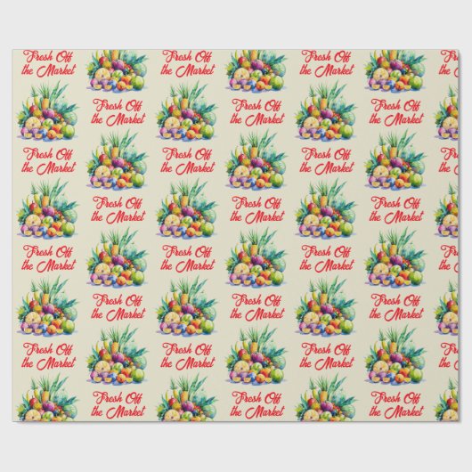 Rustikales Obst-Brautparty Geschenkpapier (Flach)