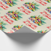 Rustikales Obst-Brautparty Geschenkpapier (Ecke)