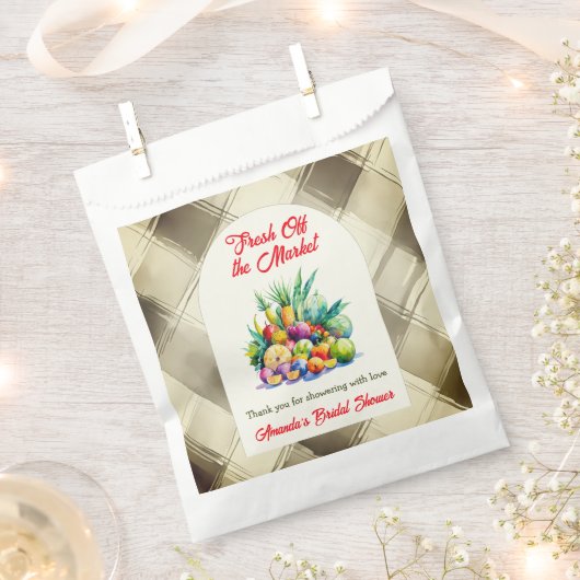 Rustikales Obst-Brautparty Geschenktütchen (Ausgeschnitten)