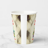 Rustikales Obst-Brautparty Pappbecher (Links)