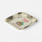 Rustikales Obst-Brautparty Pappteller (Gewinkelt)