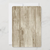 Rustikales Obst und Blume Ernte Hochzeit Einladung (Rückseite)