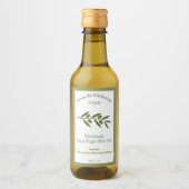 Rustikales Olivenöl Flasche Kraft Etikett Aufklebe (Vorderseite)