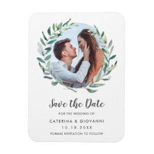 Rustikales Olivenöl Foto Hochzeit Sichern Sie das Magnet