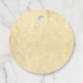 Rustikales Olivenöl mit Liebe-Hochzeit infiziert Geschenkanhänger (Rückseite)