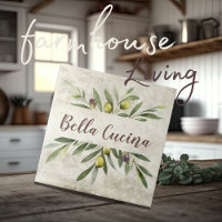 Rustikales Olivenöl und Zweige Bella Cucina Brown
