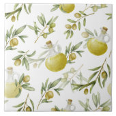 Rustikales Olivenölmuster Fliese (Vorderseite)