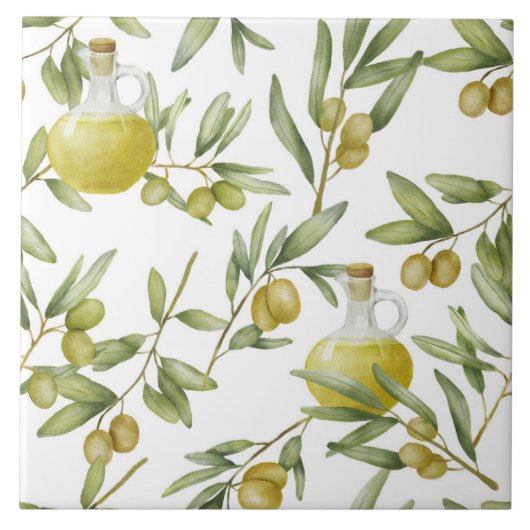 Rustikales Olivenölmuster Fliese (Vorderseite)