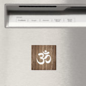 Rustikales Om Symbol Magnet (In Situ (Geschirrspüler))