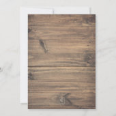 Rustikales Orange Aquamarin Gold Pumpkin Brautpart Einladung (Rückseite)