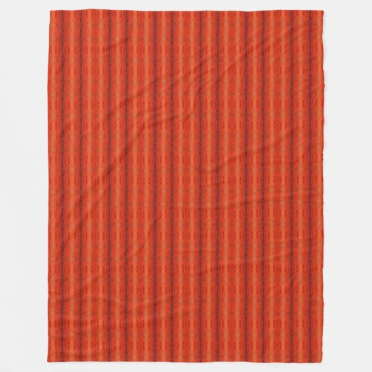 rustikales Orange Aztec Muster Blanket 60" x 80" Fleecedecke (Vorderseite)