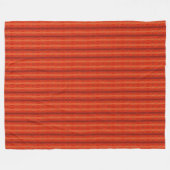 rustikales Orange Aztec Muster Blanket 60" x 80" Fleecedecke (Vorderseite (Horizontal))