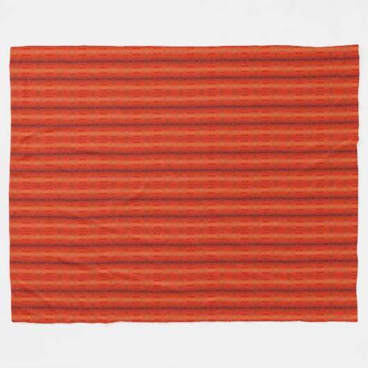 rustikales Orange Aztec Muster Blanket 60" x 80" Fleecedecke (Vorderseite (Horizontal))