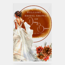 Rustikales Orange Boho Sonnenuntergang Brautparty