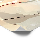 Rustikales Orange Boho Sonnenuntergang Brautparty Poster (Ecke)