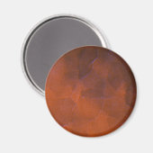 Rustikales Orange Braun Abstraktes Highlights Magnet (Vorderseite/Rückseite)