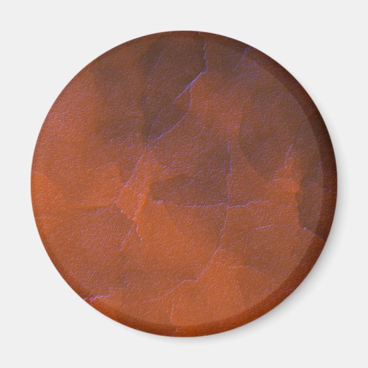 Rustikales Orange Braun Abstraktes Highlights Magnet (Vorne)