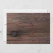 Rustikales Orange Daisy Abschluss Barn Party Einladung (Rückseite)